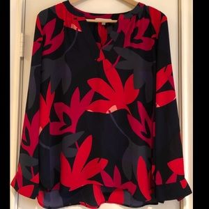 LOFT floral blouse